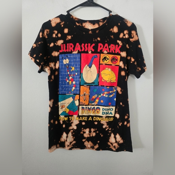 Jurassic Park Other - Upcycled Reverse Tie-Dye Jurassic Park Kids Shirt